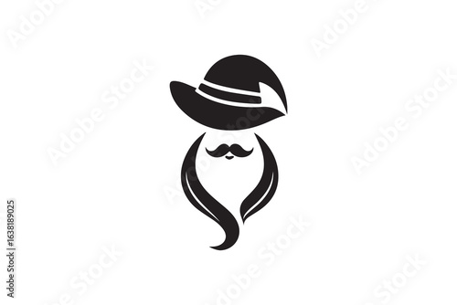 head symbol logo design art