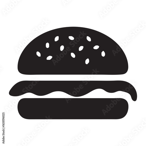 Delicious hamburger icon. vector illustration EPS 10.