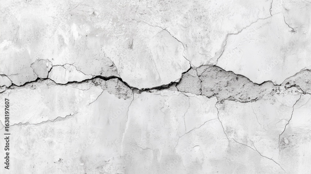 Obraz premium Textured Cracked Wall Surface for Industrial Design and Urban Aesthetic Projects