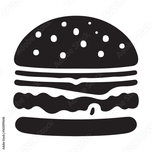 hamburger vector illustration. vector EPS 10.