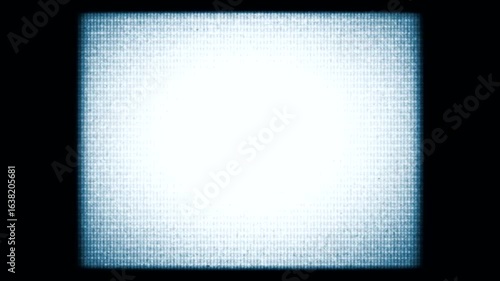 Retro TV screen. Old film frame overlay