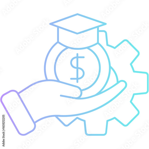 Gradient Financial Aid Icon