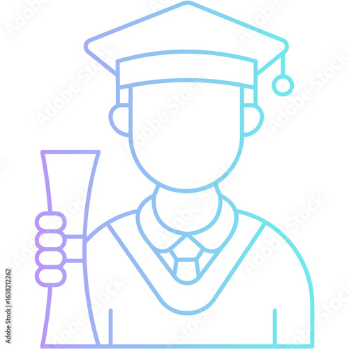 Gradient Student Scholarship Icon