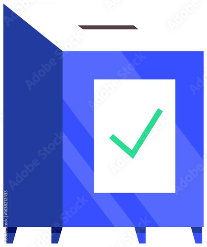 ballot box voting election icon
