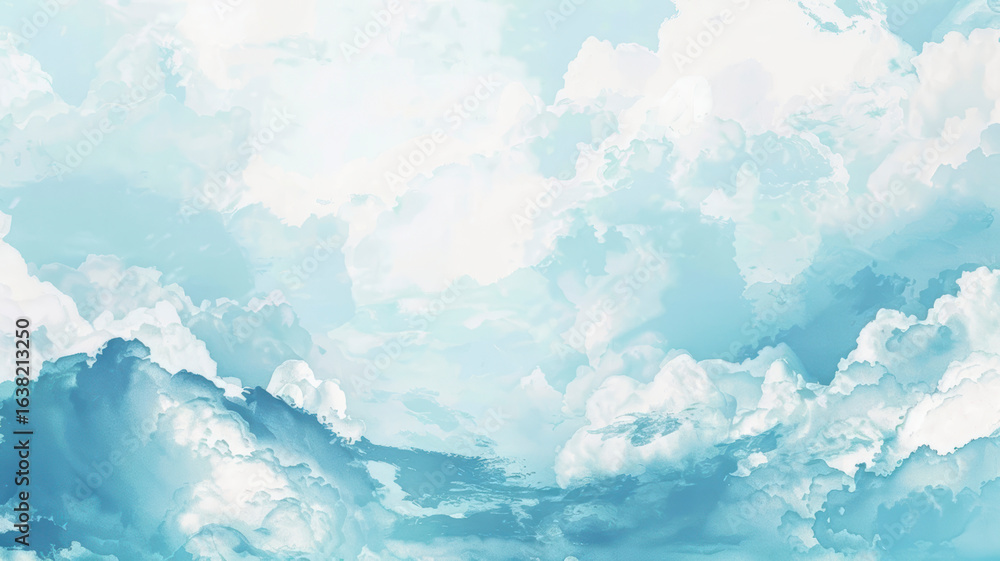 Obraz premium Pastel Sky & Mountain Landscape