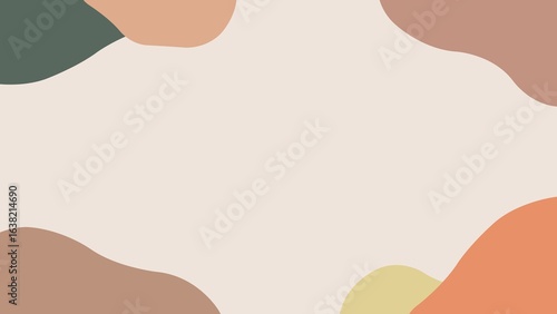 Cute brown shaped frame