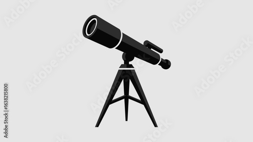 Explore distant galaxies with this sleek, modern telescope perfect for aspiring astronomers and educators seeking professional visuals for science projects and learning materials.
