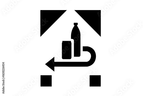 Pfandflaschen Deposit Logo freigestellt ohne Hintergrund