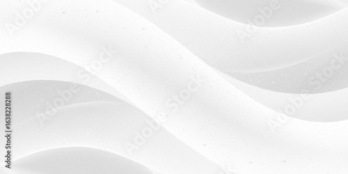 Abstract background featuring soft, overlapping curves in a monochromatic palette of white and gray, with a faint glitter effect.