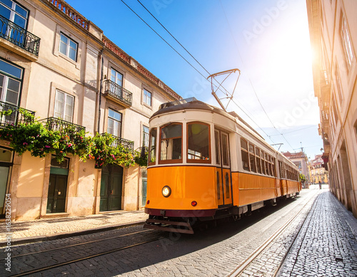 tram in lisbon portugal
