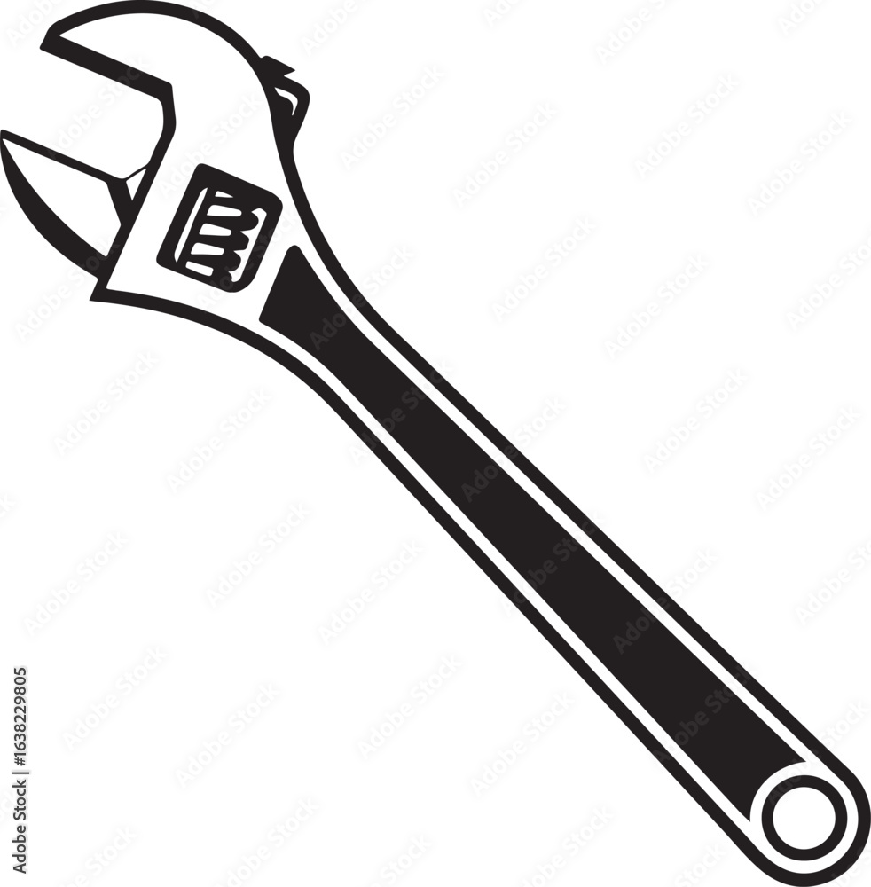Obraz premium wrench isolated on white background