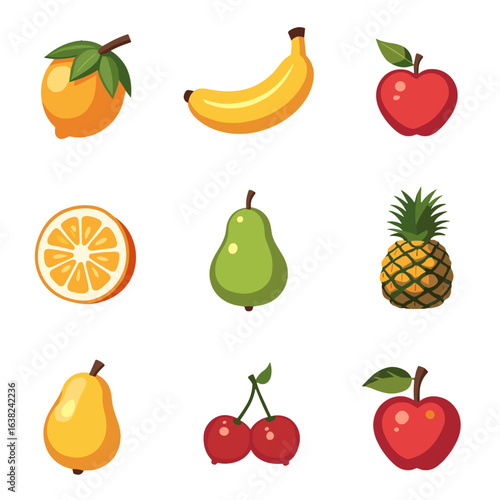 Wallpaper Mural set of fruits Torontodigital.ca