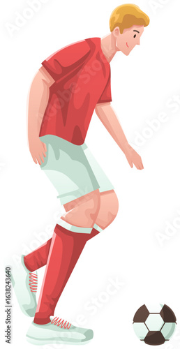 Soccer Player Illustration