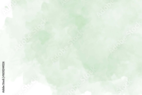 Soft pastel green watercolor wash texture background