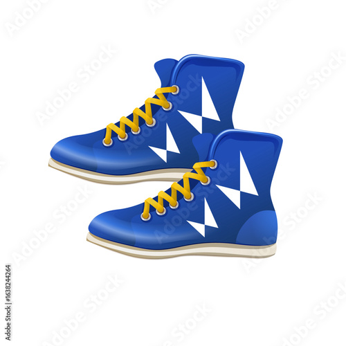 new Colorful Sport Shoes Vector Set