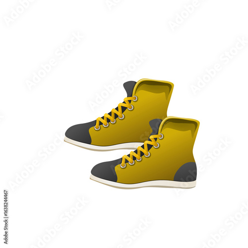 new Colorful Sport Shoes Vector Set