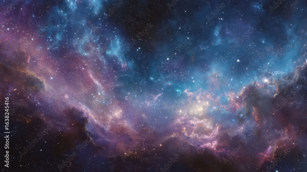 Fototapeta premium Captivating Galaxy Background Filled with Stars and Cosmic Colors