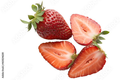 Strawberry isolated on white background.