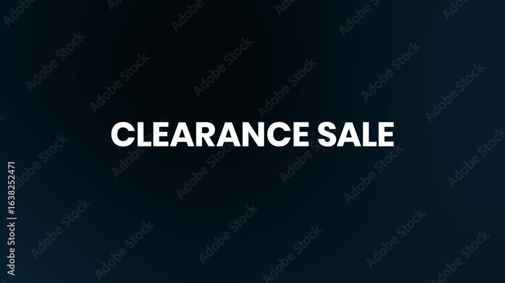 Clearance Deal Neon Text Animation | 4K Store Discount Clip