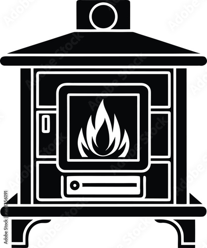 gas stove vector illustration