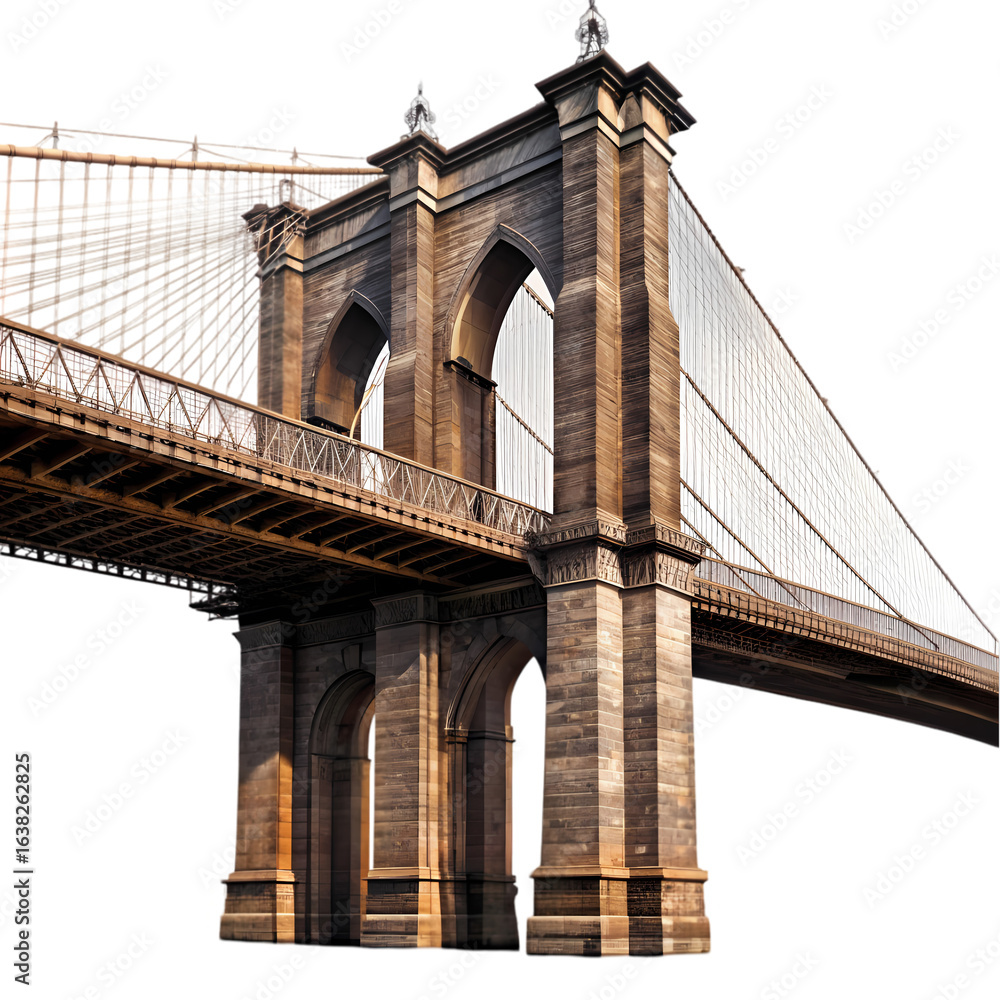 Naklejka premium Brooklyn Bridge A Majestic Architectural Icon