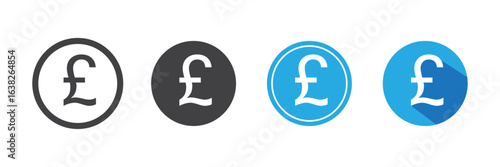 British Pound symbol vector illustration 