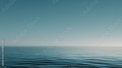 Wallpaper Mural Serene Minimalist Sea Background with Calm Water and Tranquil Sky Torontodigital.ca
