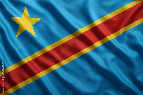 flag of democratic republic of congo 