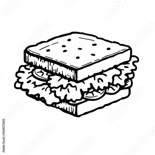 A vector illustration shows an open brown box revealing a sweet, delicious chocolate birthday cake with a cherry on top