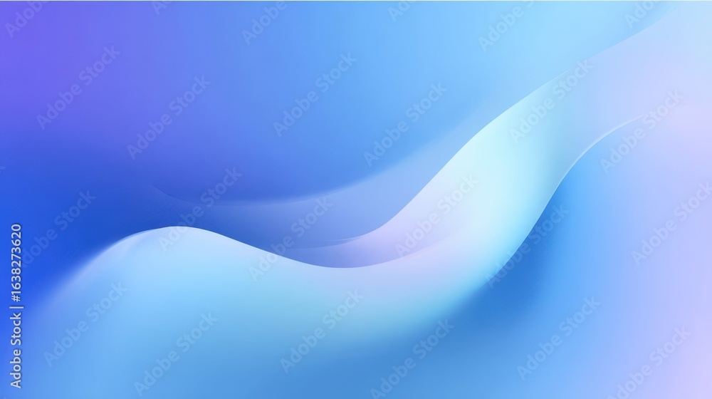 Obraz premium Soft Blue Gradient Background in Minimalist Design Style