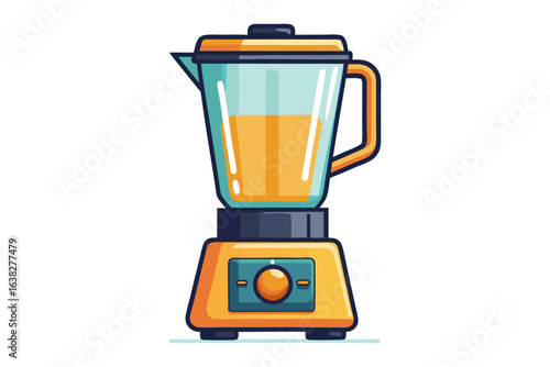Blender Icon: A vibrant illustration of a blender, ready to mix up delicious concoctions. This image is perfect for adding a touch of freshness to any project.