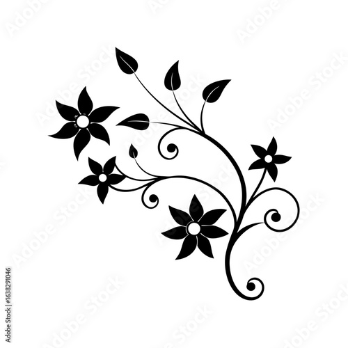 Floral vector art design