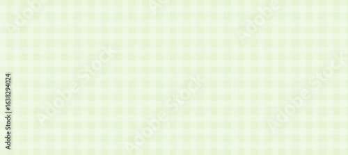 Geometric green plaid print in pastel tones, vector background