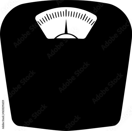 Scale of Wellness: A simple and clean monochrome image of a weight scale, symbolizing the pursuit of health, fitness, and balanced living. Capturing the essence of wellness in its purest form. 