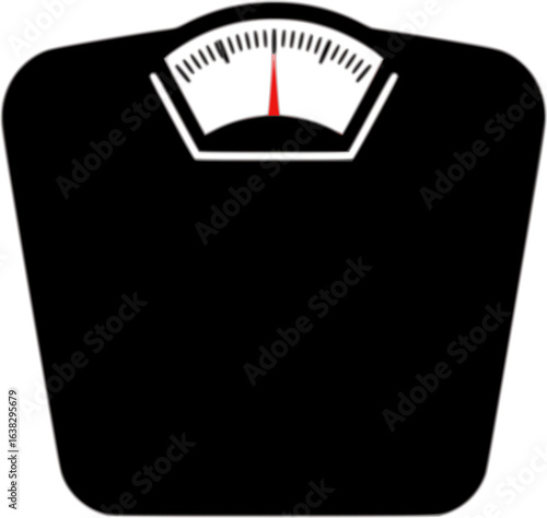 Scale of Wellness: A simple and clean monochrome image of a weight scale, symbolizing the pursuit of health, fitness, and balanced living. Capturing the essence of wellness in its purest form. 