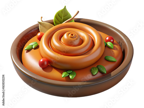Delicious Spiral Dish of Autumnal Flavors
