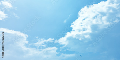 sunny sky blue light watercolor background. Aquarelle painting brush effect card paper textured canvas cloudy smoke space for text, entertaining card, template. aquamarine color graphics illustration
