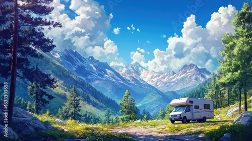 Mountain Escape in a Campervan.