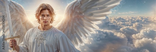 A portrait of an archangel