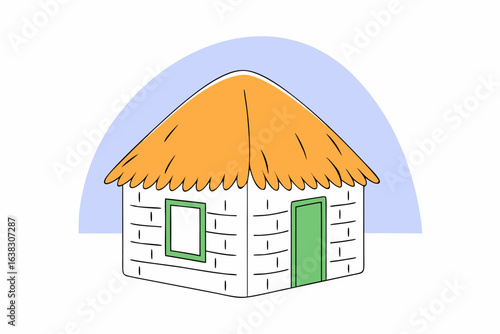 house with a roof