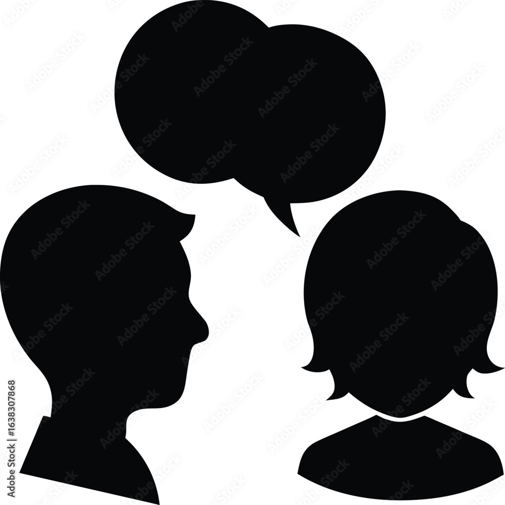 Collection of digital chat and comic bubbles silhouette isolated on transparent background Collection of digital chat and comic bubbles silhouette isolated on transparent background