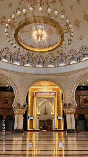interior of the beautiful mosque like hagia shophia