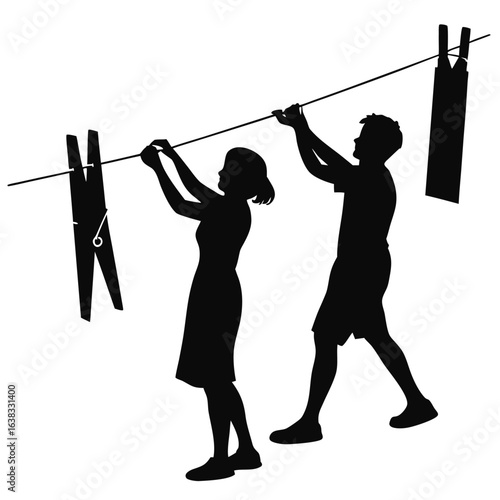 People Holding Clothespin
