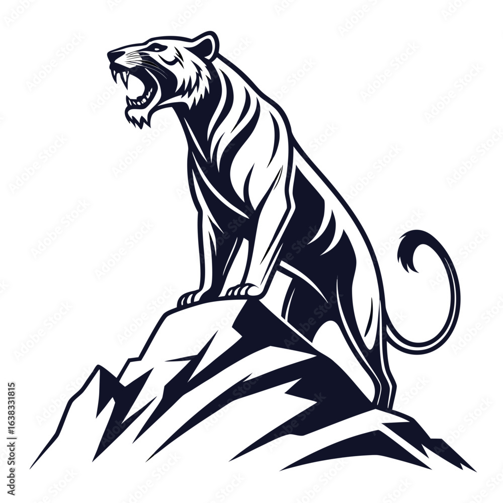 Obraz premium tiger vector illustration