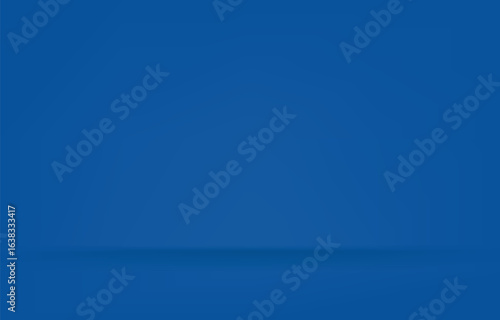 Plain solid blue background featuring a soft shadow at the base, perfect for modern, minimal, and versatile visual applications such as presentations, posters, and product mockups.