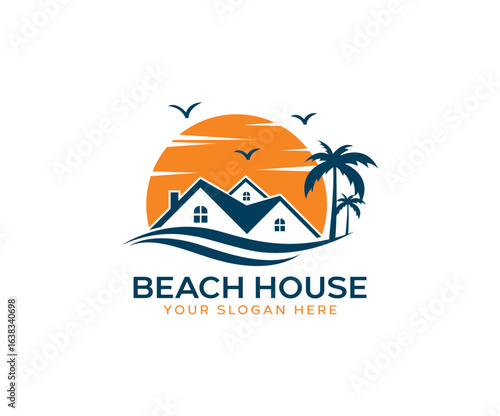 Beach house logo design