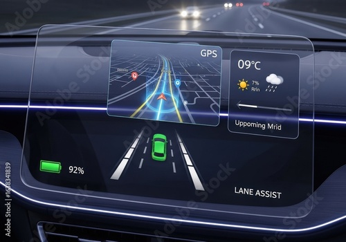 Advanced Car Navigation System Display