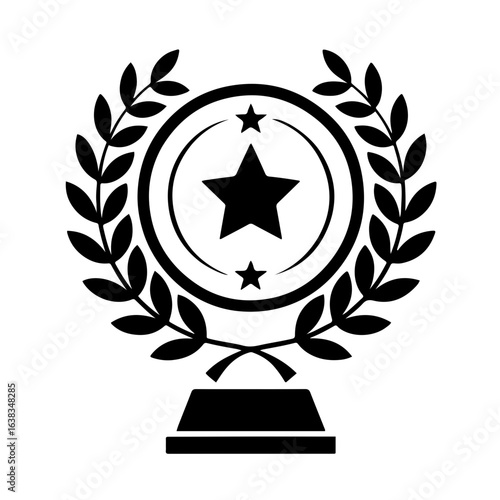 Elegant achievement award graphic for business needs
