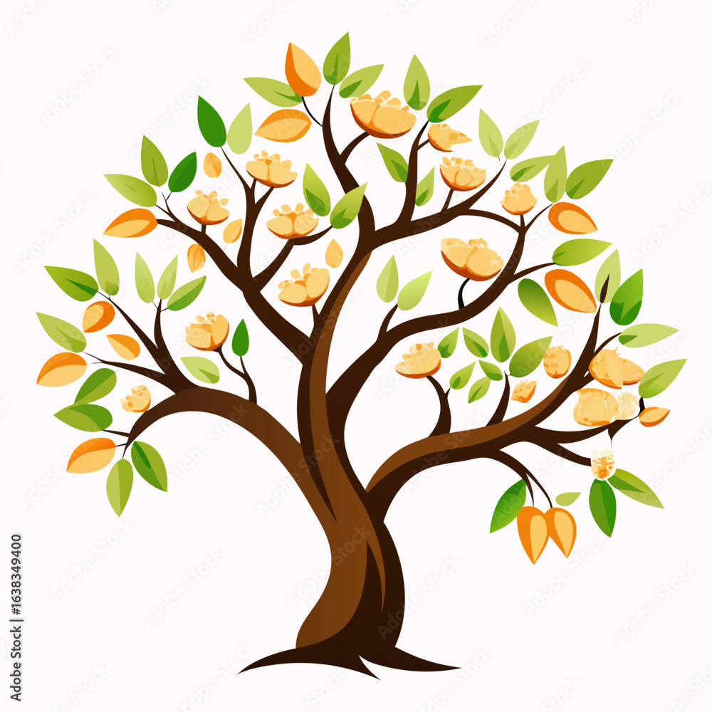 Obraz premium autumn tree vector