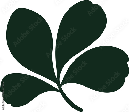 Silhouette Style Vector Ginkgo Herb Leaf Logo Design Icon – Minimal Botanical Symbol for Wellness, Herbal Medicine, Organic Branding, Monochrome Natural Plant Graphic Illustration for Print, Web